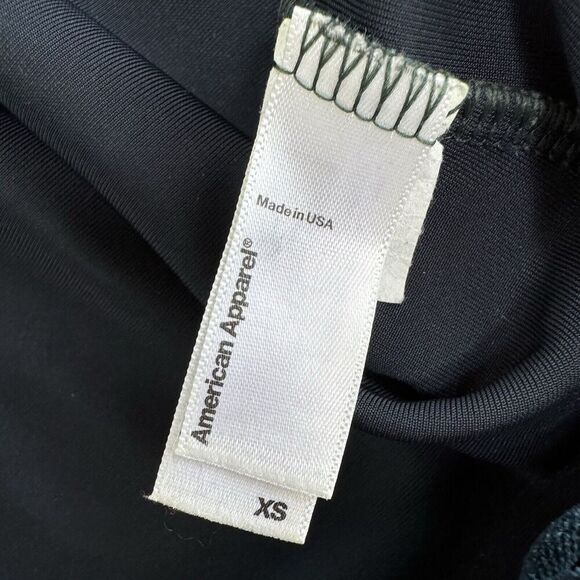 American Apparel 90s Green Velvet Open Back Skater Dress XS Witchy Fairy Goth - Picture 6 of 10